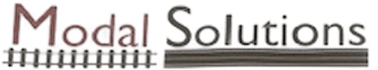 Modal Solutions logo with design elements.